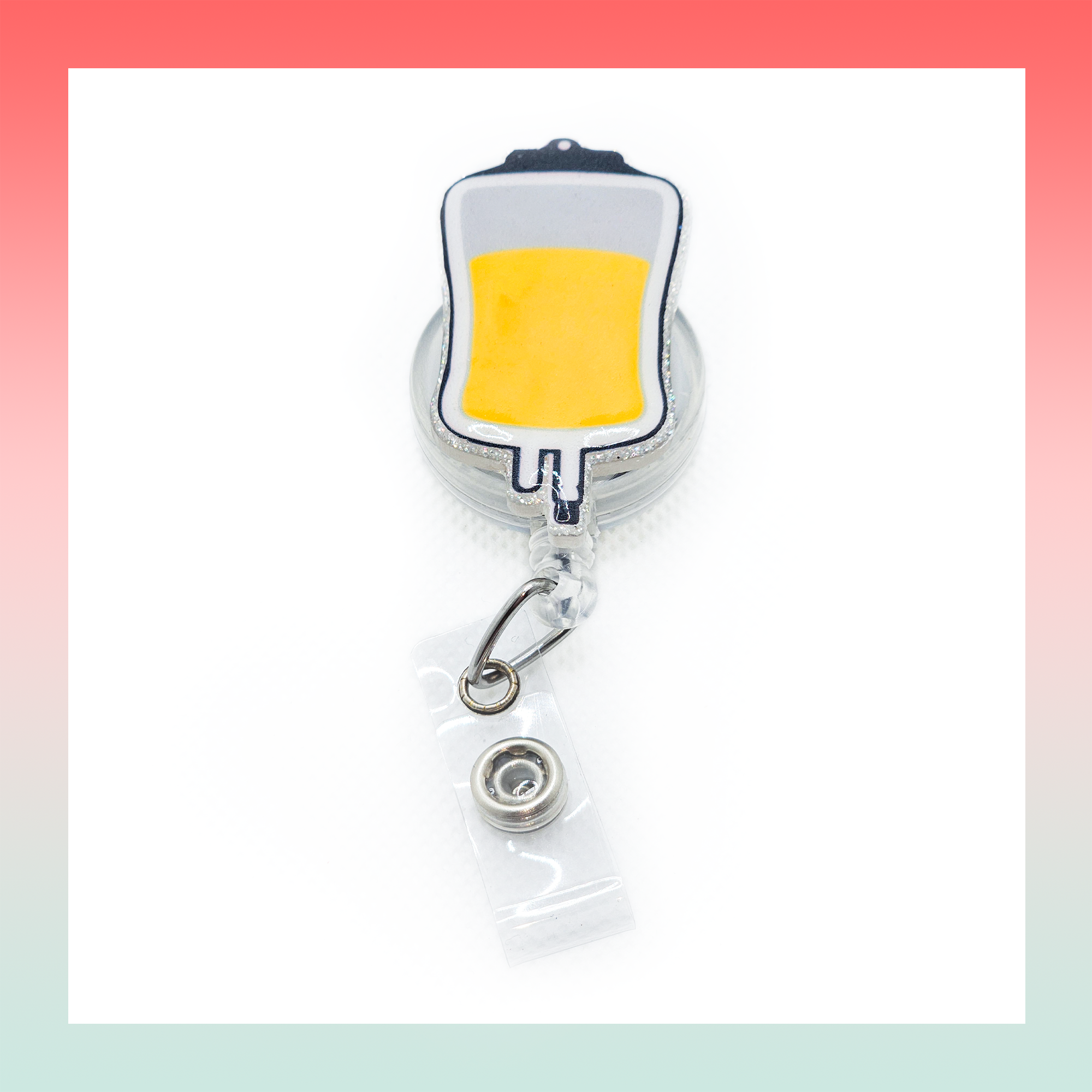 Banana Bag- Badge Reel Clip