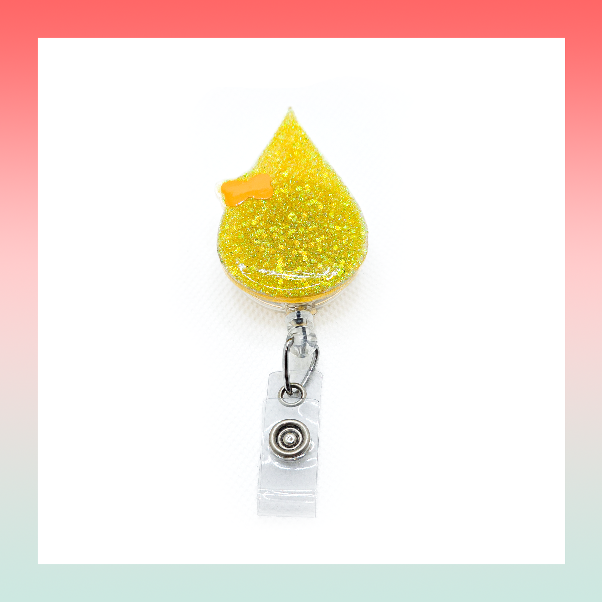 Urine Drop- Badge Reel Clip