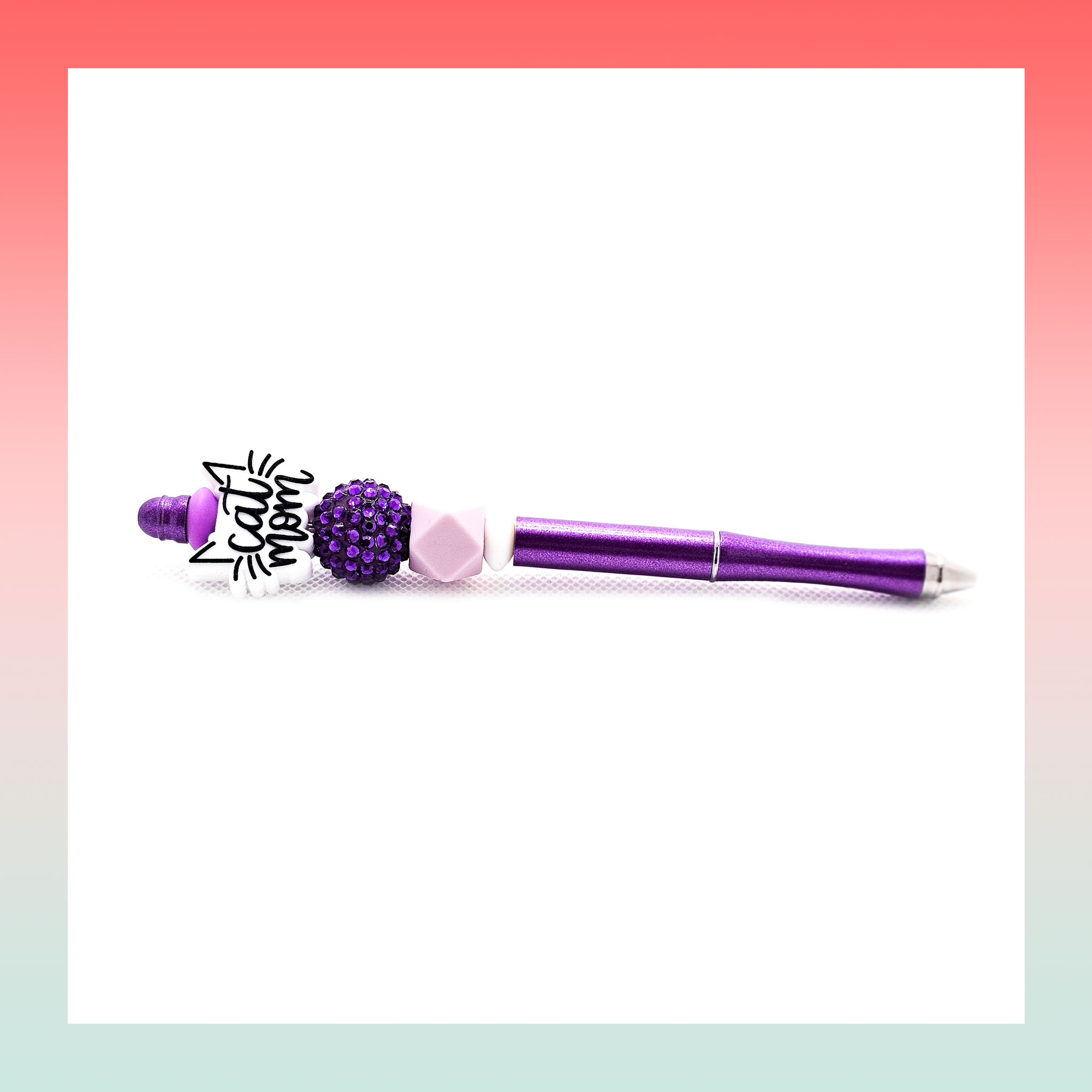 Cat- Beaded Pen