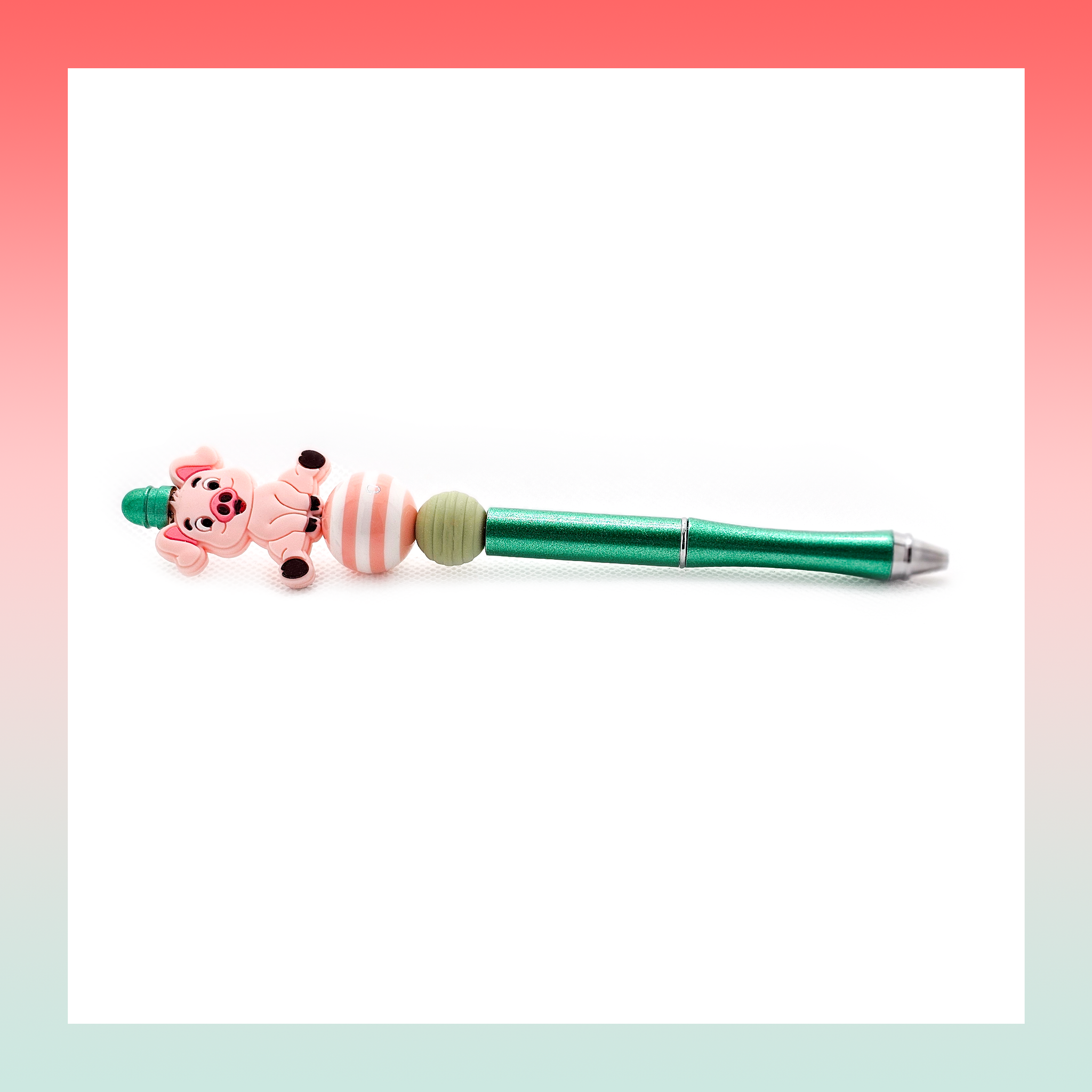 Pig- Beaded Pen