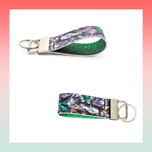 Faux Leather Keychain- Small