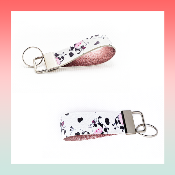 Faux Leather Keychain- Small