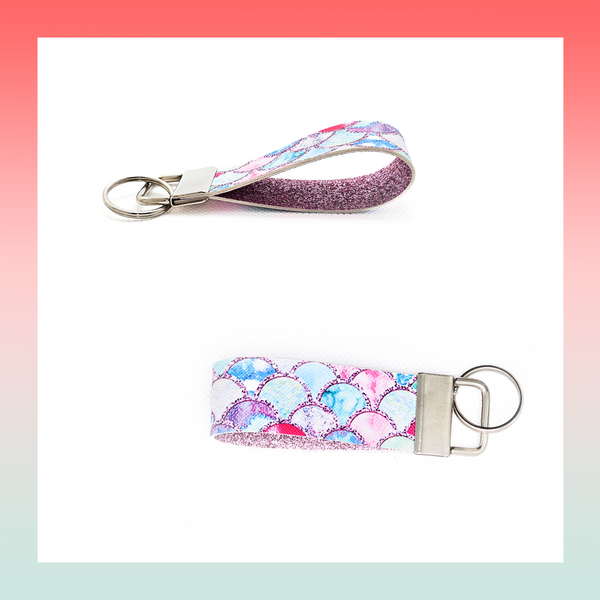 Faux Leather Keychain- Small