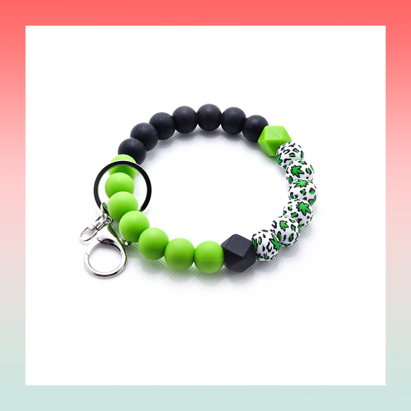 Silicone Beaded Keychain- Large