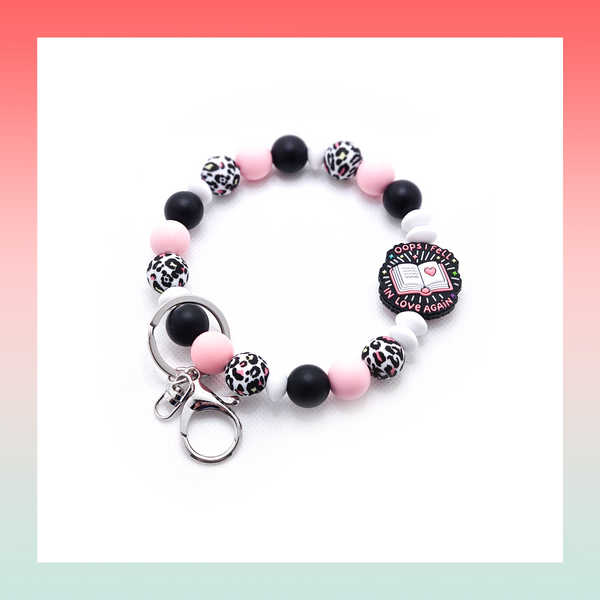 Silicone Beaded Keychain- Large