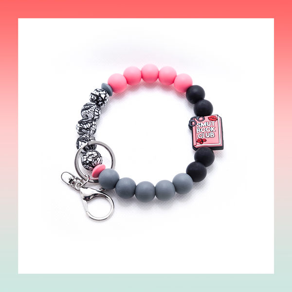 Silicone Beaded Keychain- Large