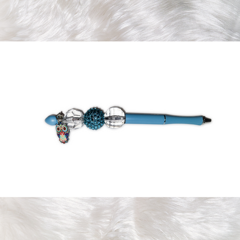 Owl Beaded Pen (RTS)